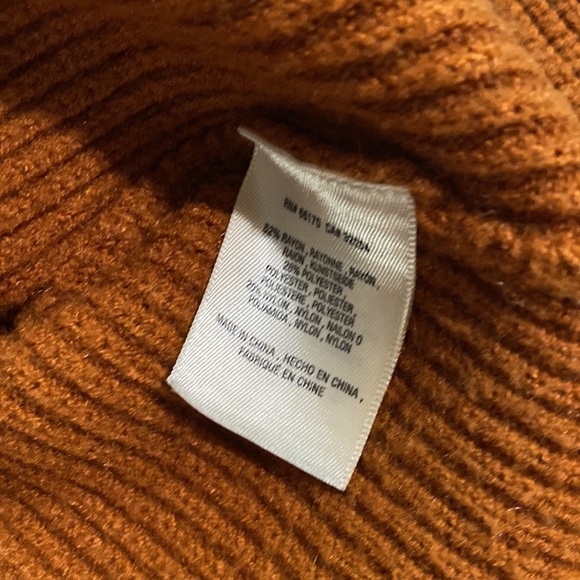 Anthropologie Moth Freeport Ribbed Sweater Knit V Neck  Tie Front XS - Picture 5 of 5